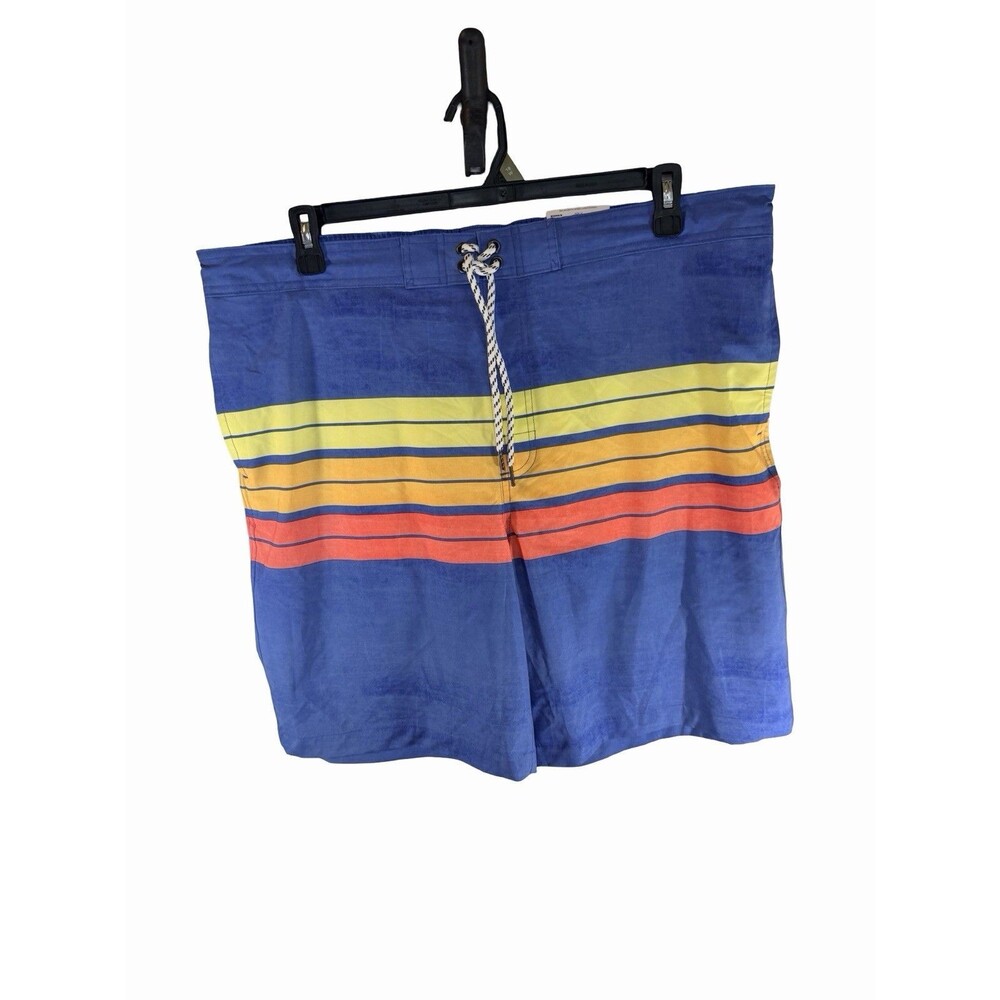 Sonoma Surf Board Shorts Men's XL Blue with Stripes Flexwear 9" Inseam Swim NEW